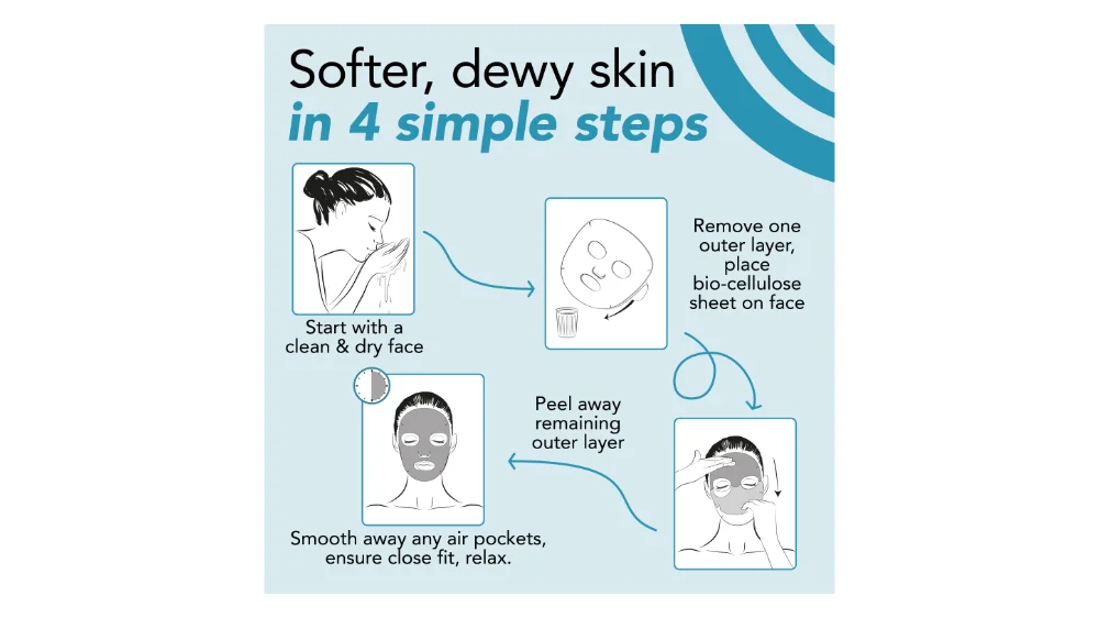 SKIMONO beauty face mask instructions
